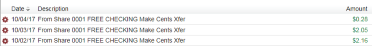 Click the slider button at the top of the Make Cents page to enable Make Cents on your account.